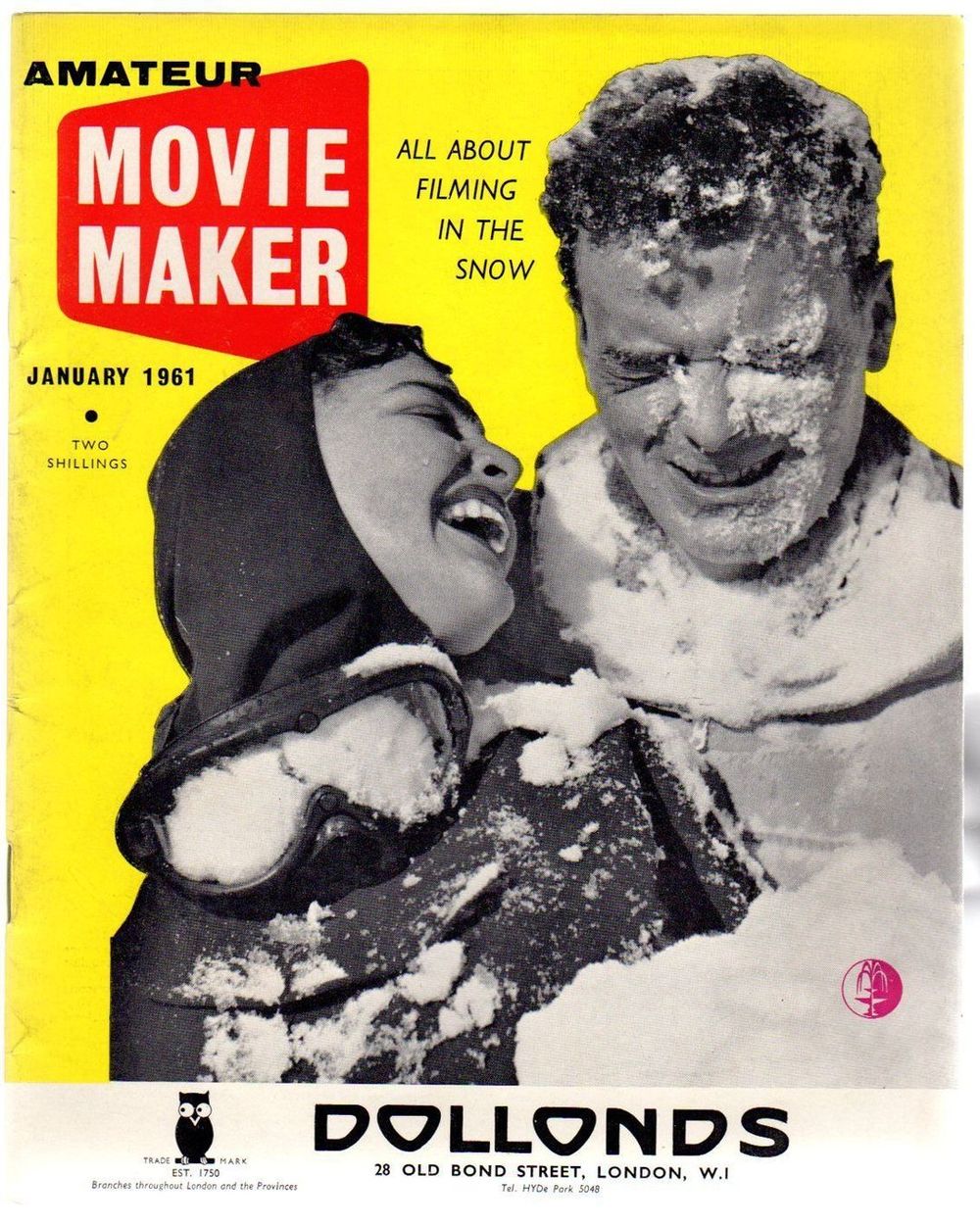 AMATEUR MOVIE MAKER magazine side cover  Vol 4 No 1 January 1961