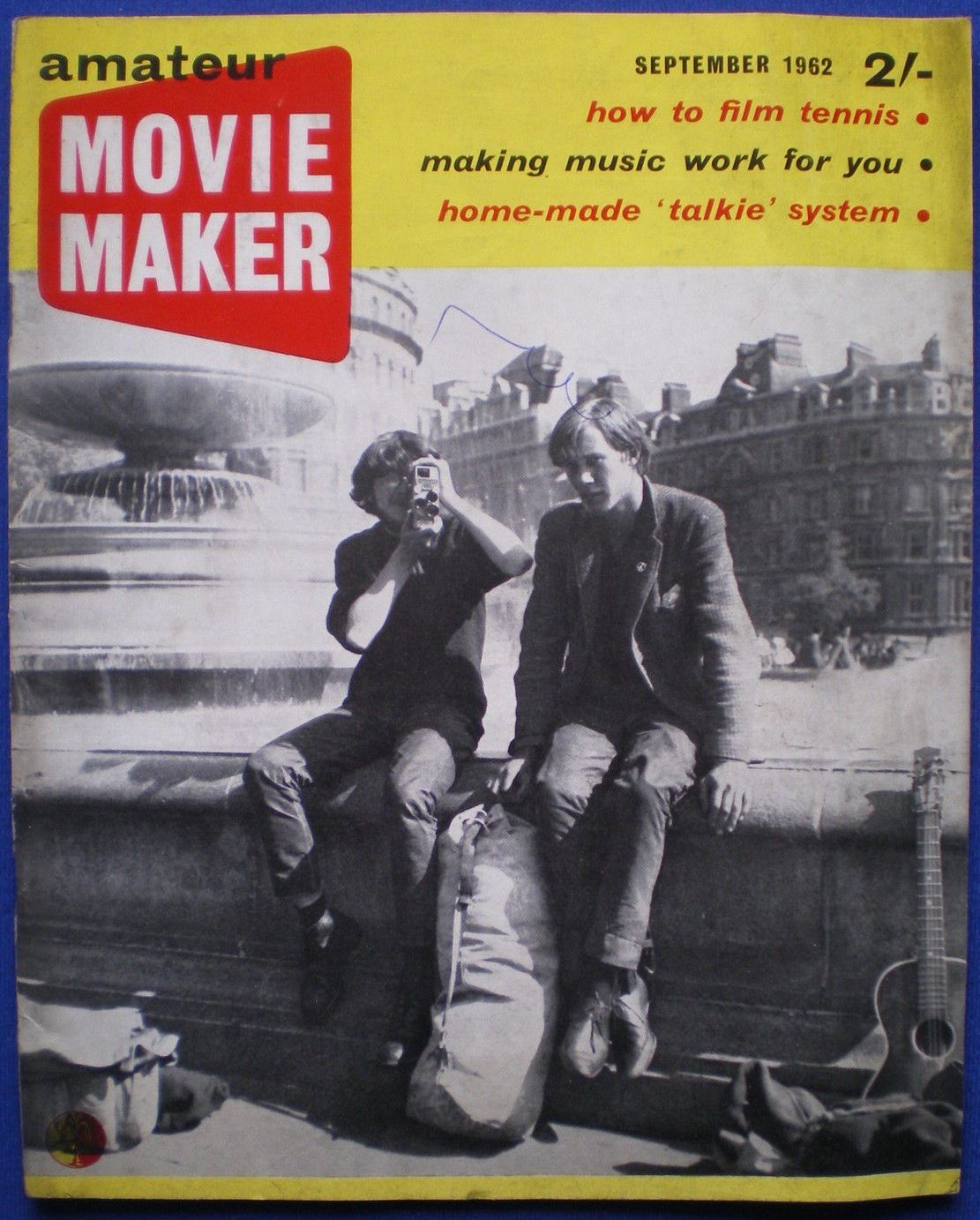 AMATEUR MOVIE MAKER magazine side cover September 1962