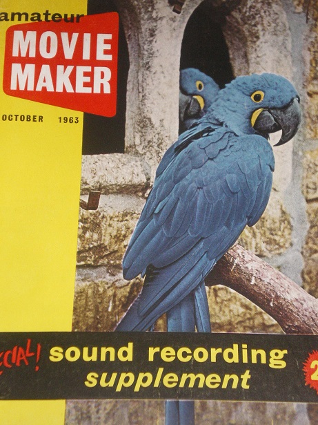 AMATEUR MOVIE MAKER magazine side cover October 1963