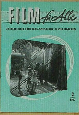 AMATEUR FILM FUR ALLE magazine side cover Issue 2   1957
