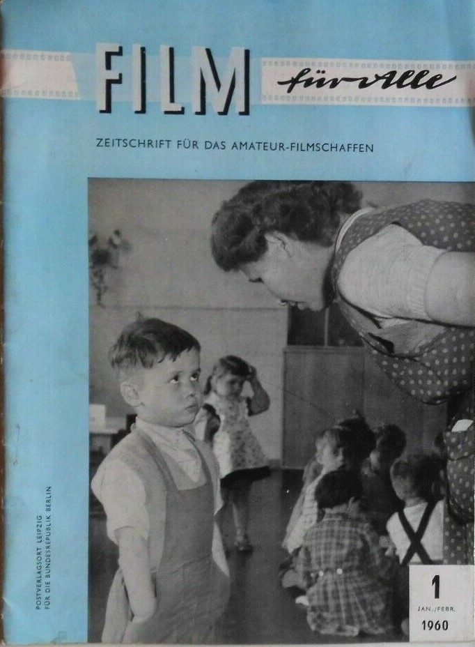 AMATEUR FILM FUR ALLE magazine side cover Issue 1   1960