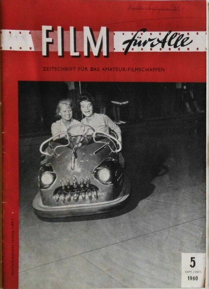 AMATEUR FILM FUR ALLE magazine side cover Issue 5   1960