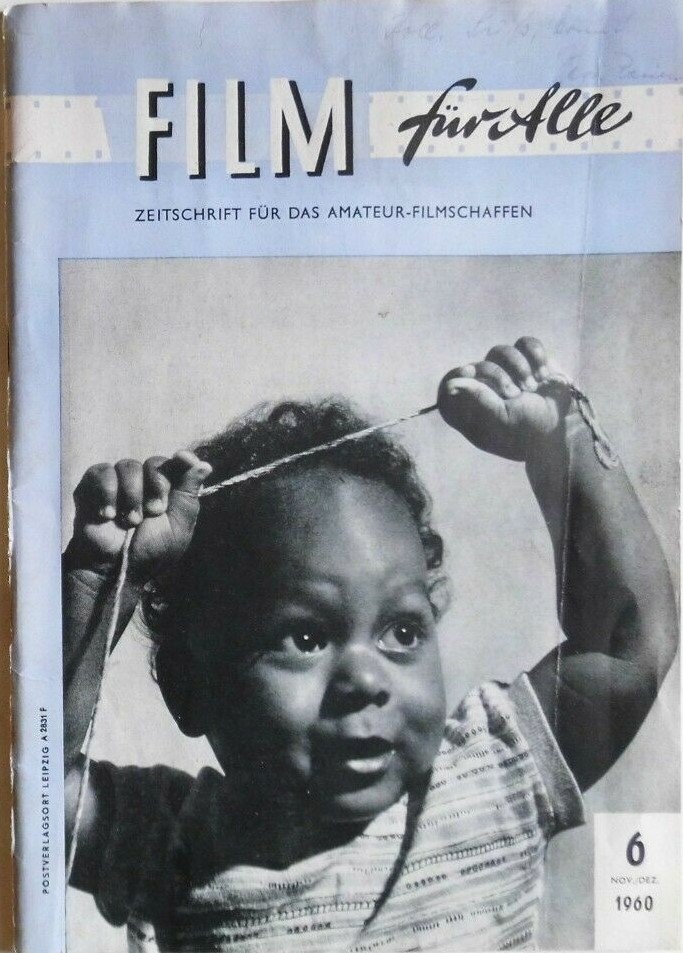 AMATEUR FILM FUR ALLE magazine side cover Issue 6   1960
