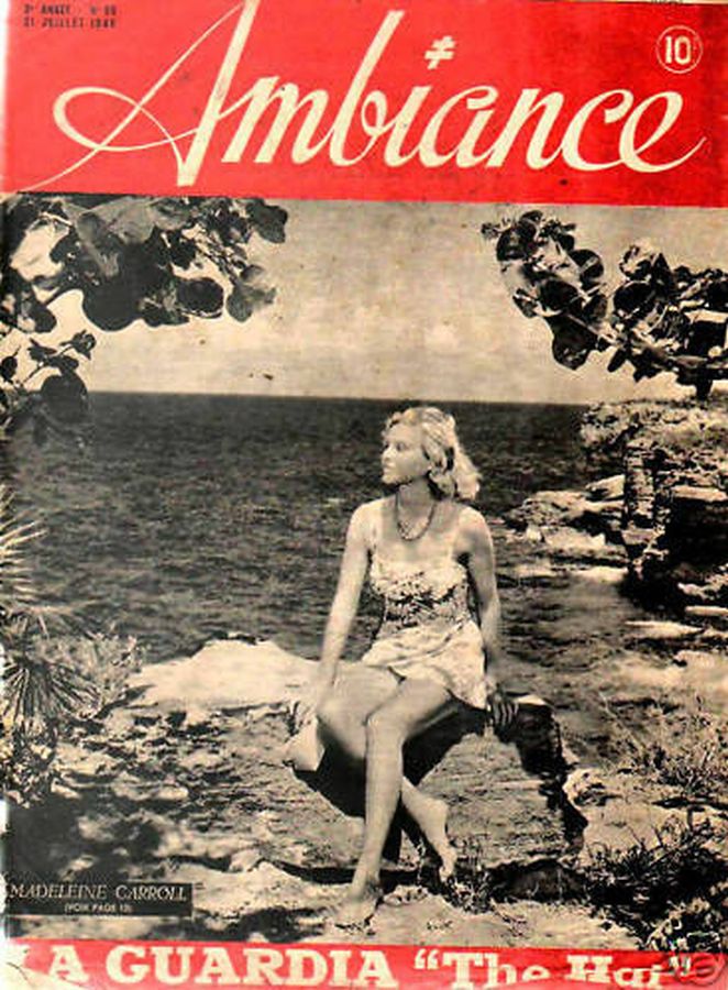 AMBIANCE magazine side cover Issue 85 21 July 1946