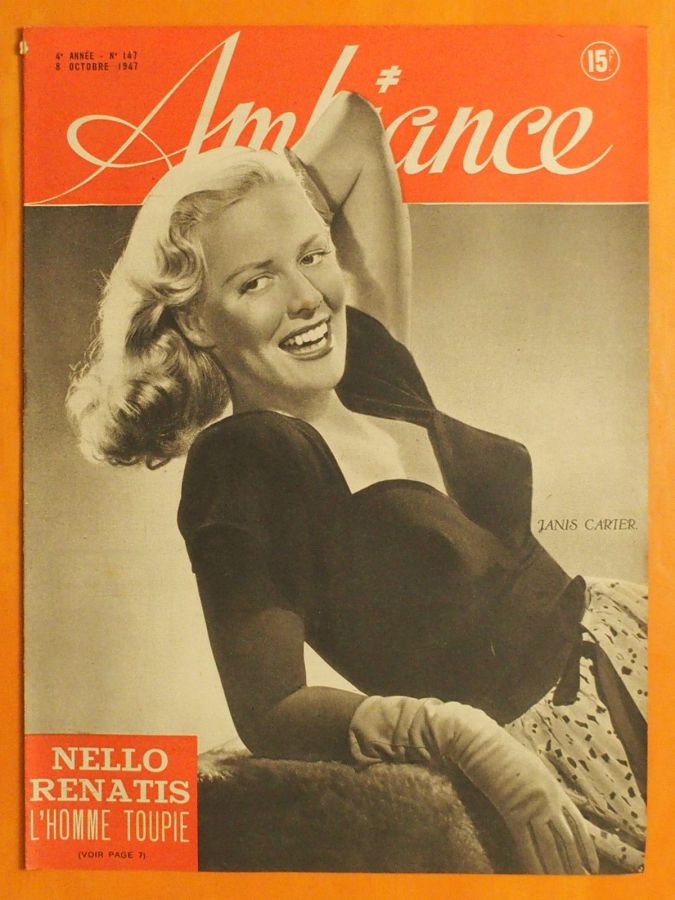 AMBIANCE magazine side cover Issue 147 8 October 1947
