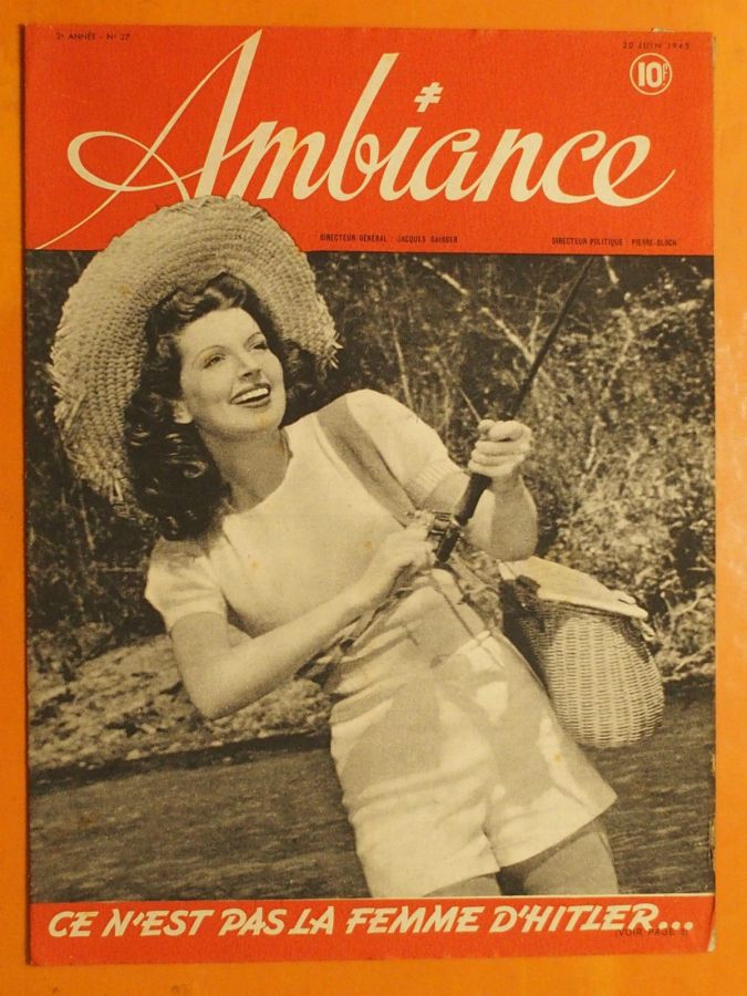 AMBIANCE magazine side cover Issue 27 20 June 1945