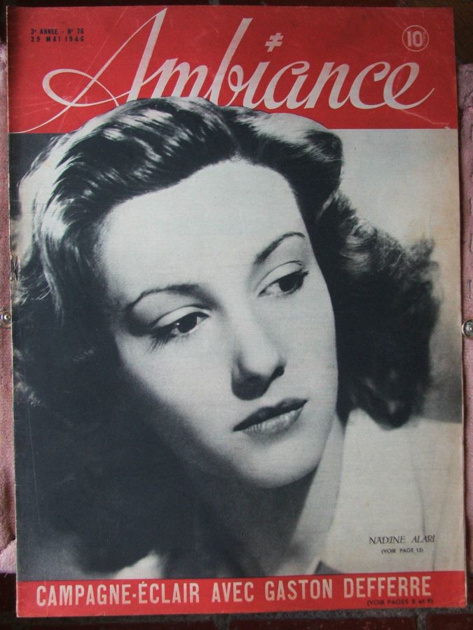 AMBIANCE magazine side cover Issue 76 29 May 1946