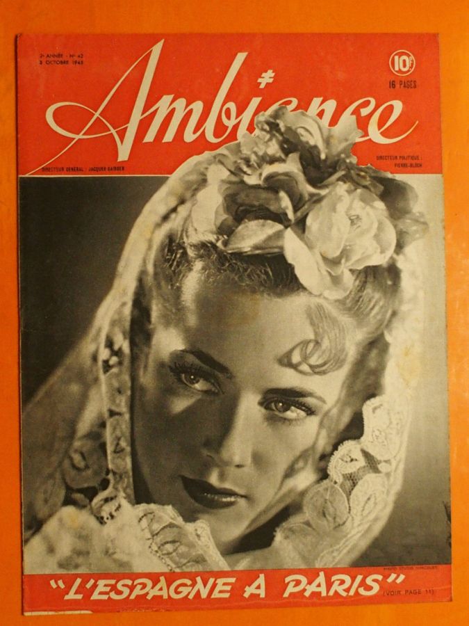 AMBIANCE magazine side cover Issue 42 3 October 1945