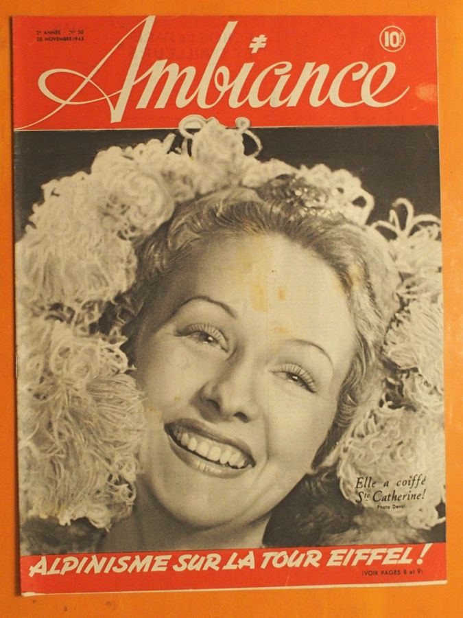 AMBIANCE magazine side cover Issue 50 28 November 1945