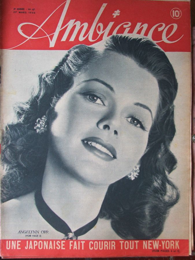 AMBIANCE magazine side cover Issue 67 27 March 1946