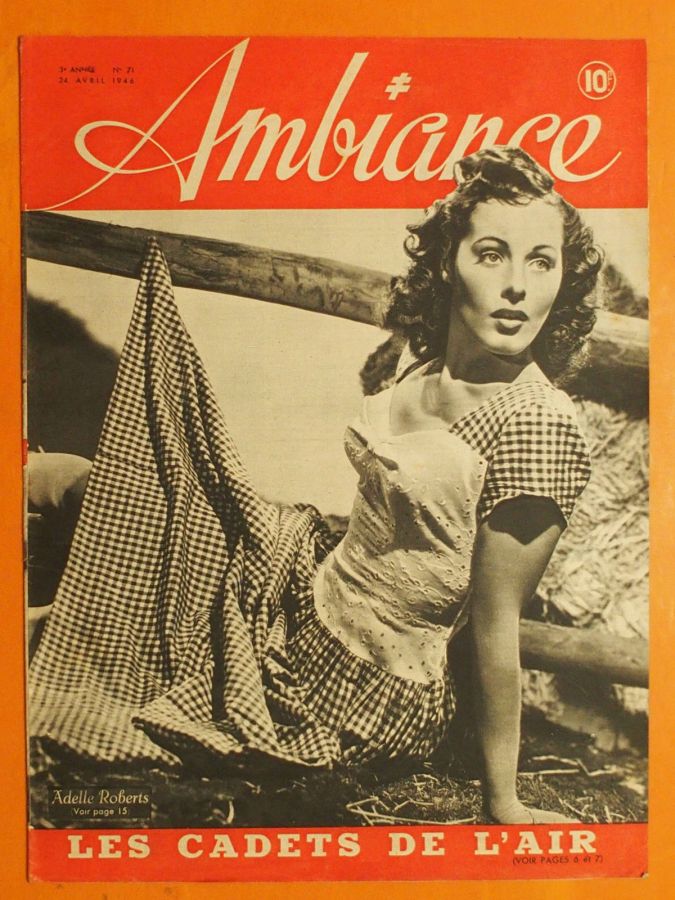 AMBIANCE magazine side cover Issue 71 24 April 1946