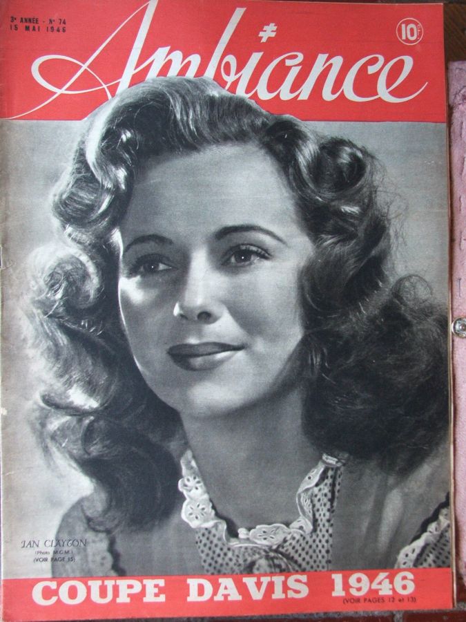 AMBIANCE magazine side cover Issue 74 15 May 1946