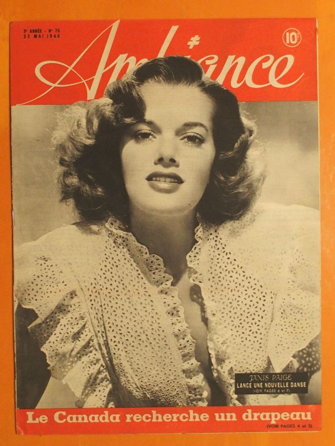 AMBIANCE magazine side cover Issue 75 22 May 1946
