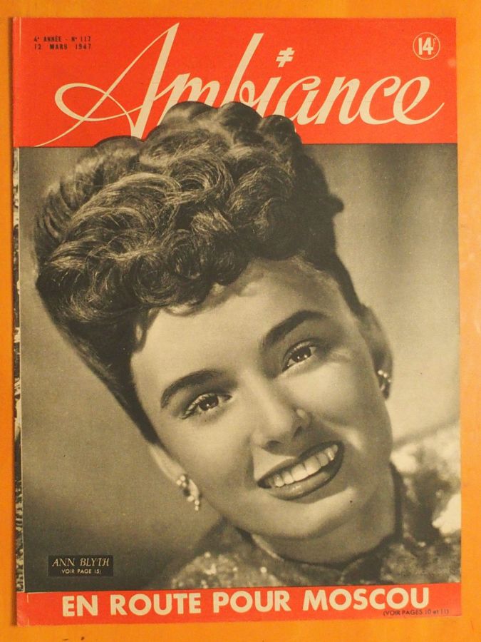 AMBIANCE magazine side cover Issue 117 12 March 1947