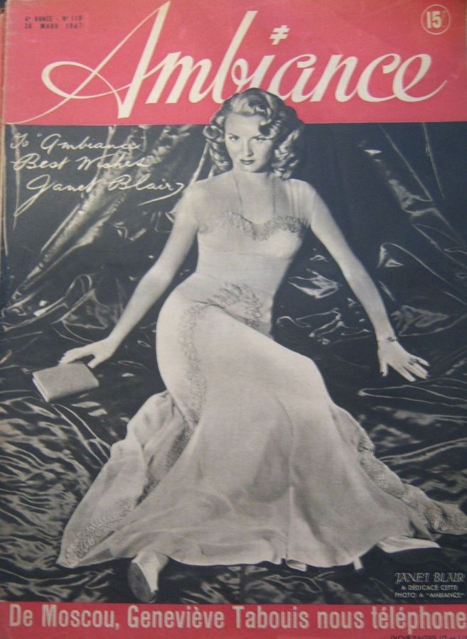 AMBIANCE magazine side cover Issue 119 26 March 1947