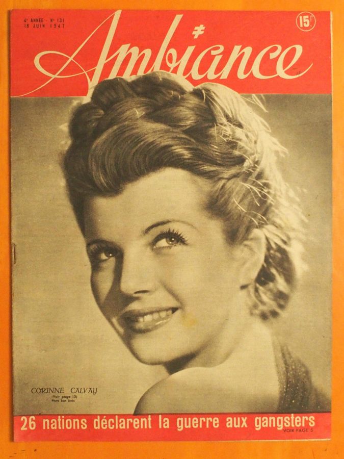 AMBIANCE magazine side cover Issue 131 18 June 1947