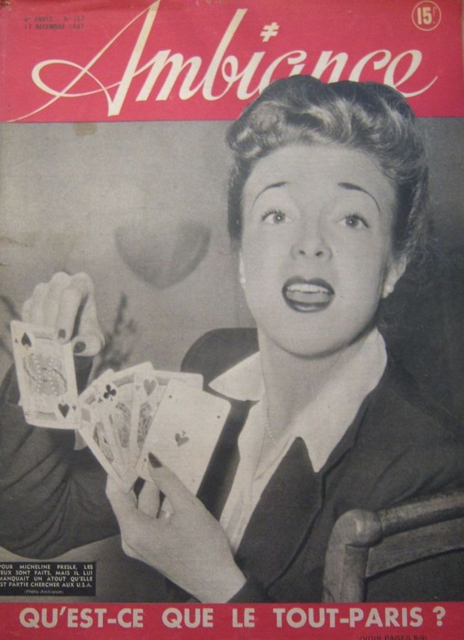 AMBIANCE magazine side cover Issue 157 17 December 1947