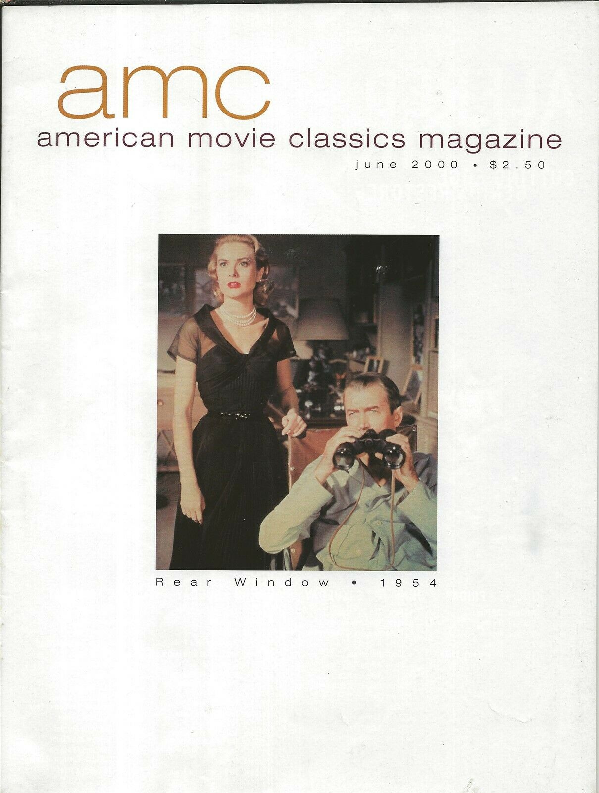 AMERICAN MOVIE CLASSICS magazine side cover Issue 145 June 2000