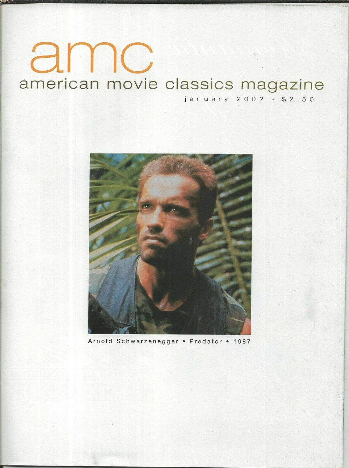 AMERICAN MOVIE CLASSICS magazine side cover Issue 164 January 2002