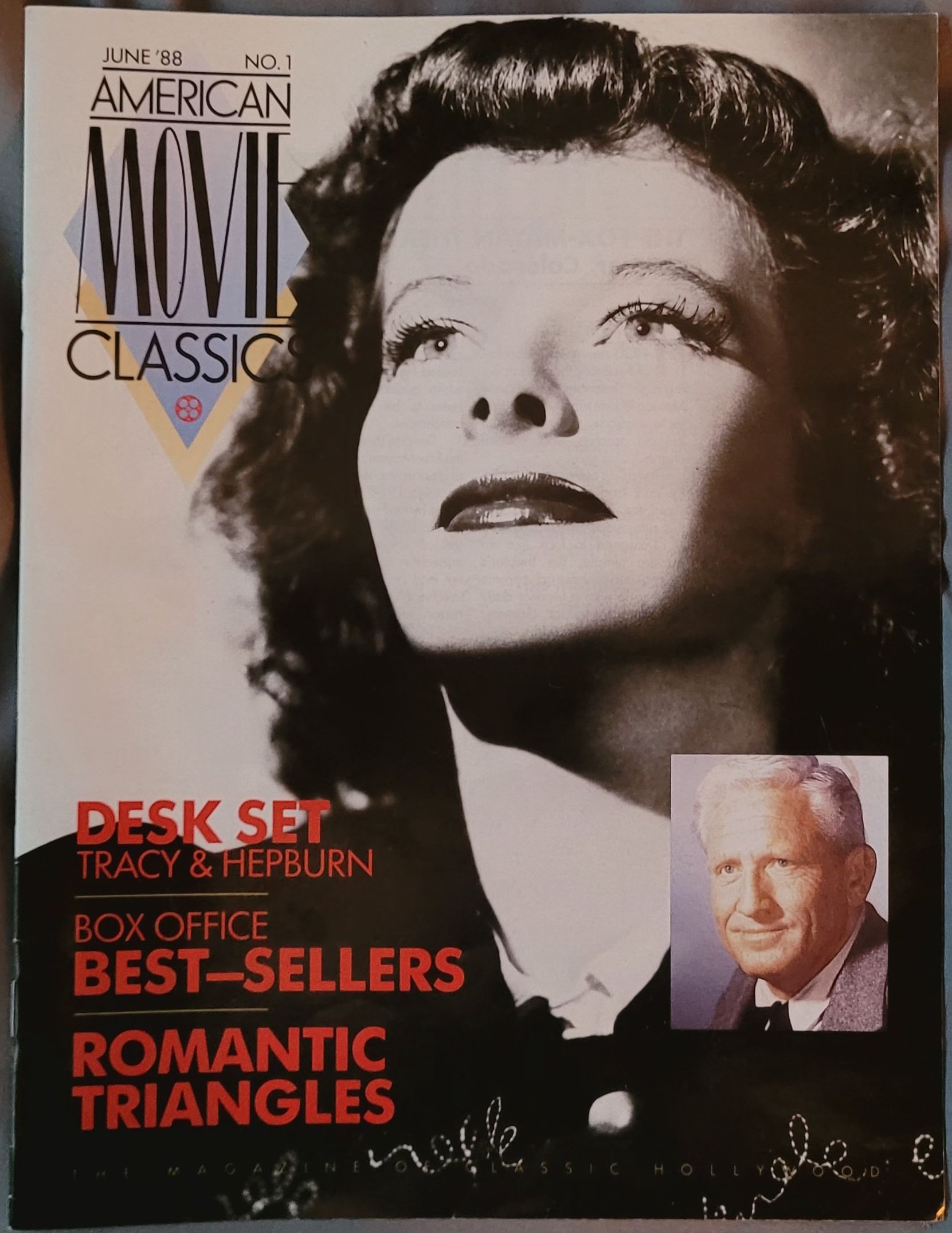 AMERICAN MOVIE CLASSICS magazine side cover Issue 1 June 1988