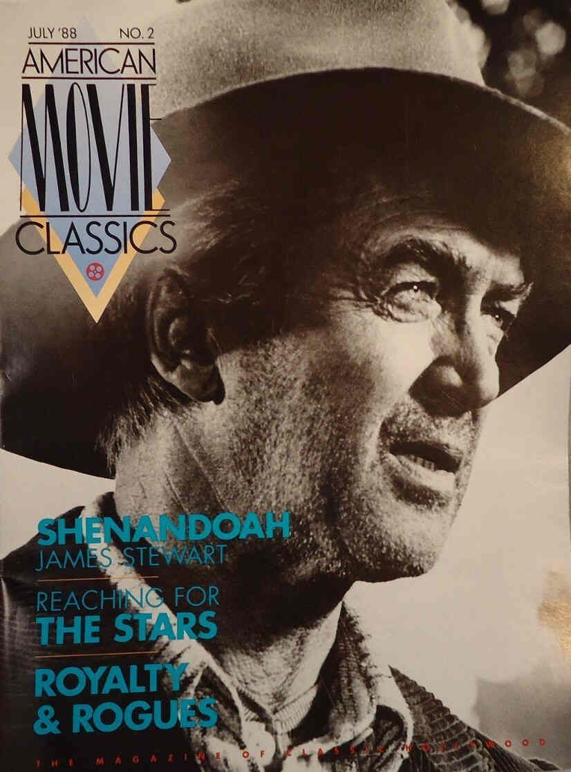 AMERICAN MOVIE CLASSICS magazine side cover Issue 2 July 1988