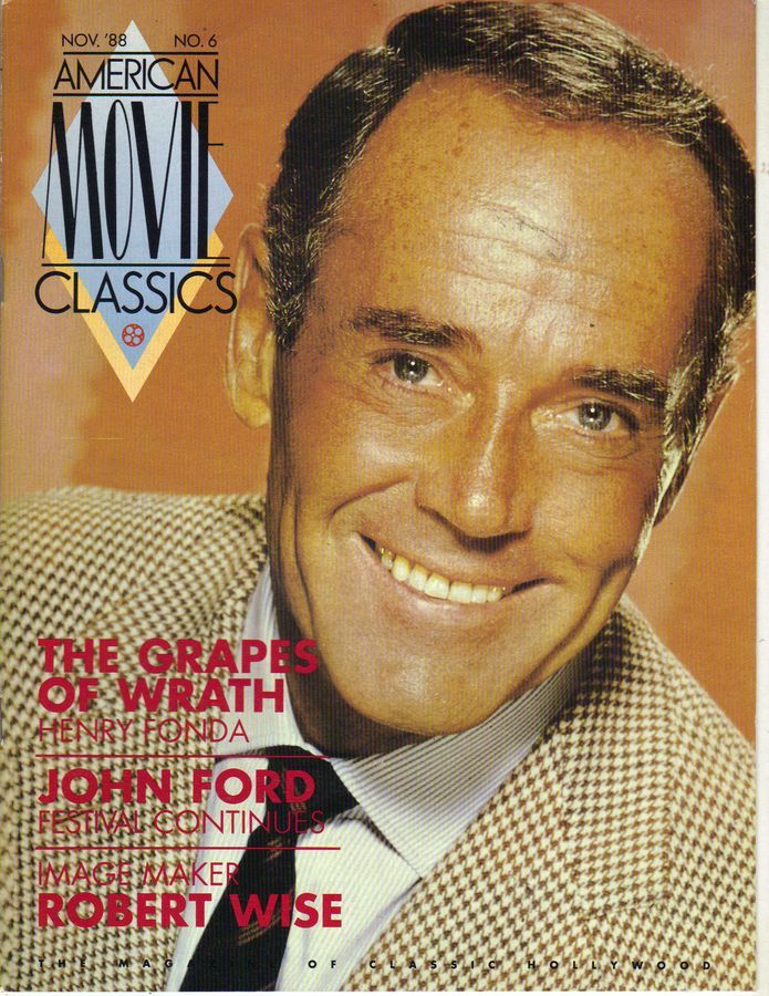 AMERICAN MOVIE CLASSICS magazine side cover Issue 6 November 1988