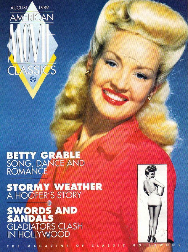AMERICAN MOVIE CLASSICS magazine side cover Issue 15 August 1989