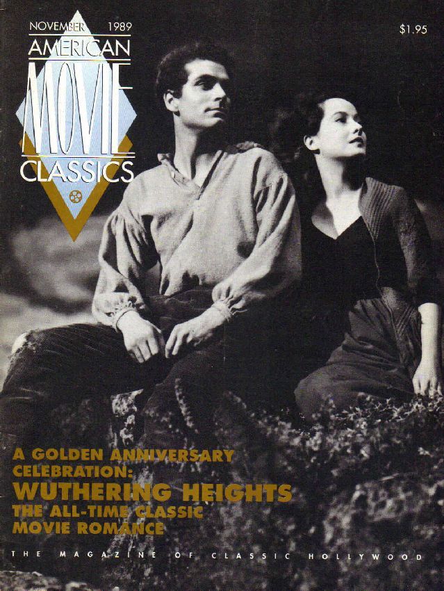 AMERICAN MOVIE CLASSICS magazine side cover Issue 18 November 1989