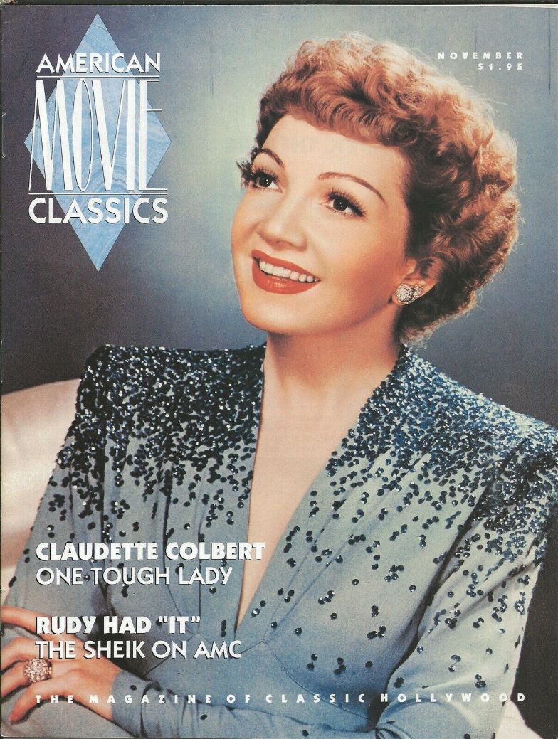 AMERICAN MOVIE CLASSICS magazine side cover Issue 30 November 1990