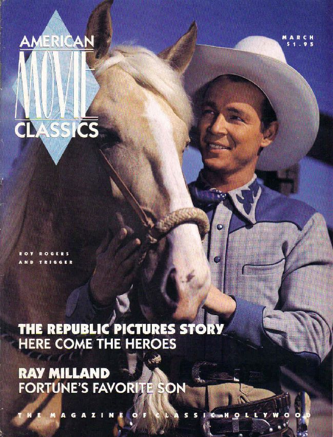 AMERICAN MOVIE CLASSICS magazine side cover Issue 34 March 1991