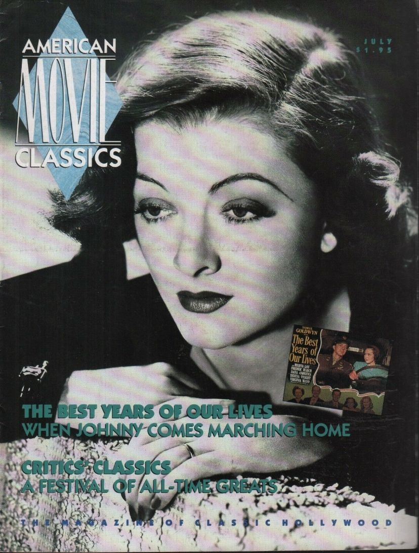 AMERICAN MOVIE CLASSICS magazine side cover Issue 38 July 1991