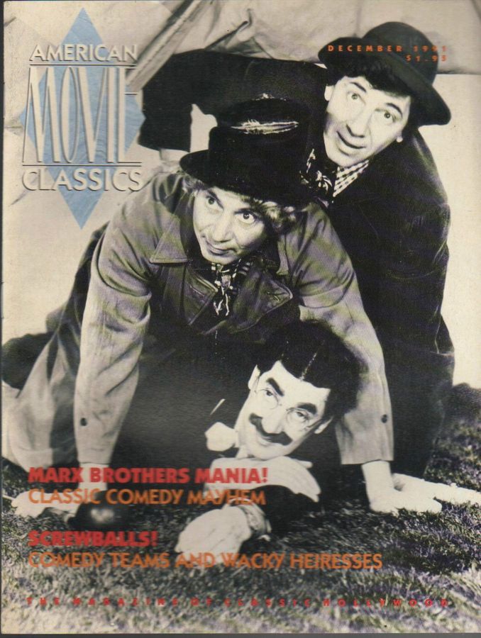 AMERICAN MOVIE CLASSICS magazine side cover Issue 43 December 1991