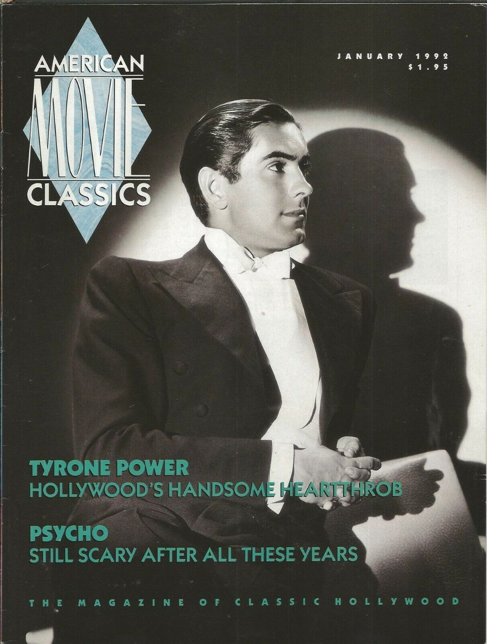 AMERICAN MOVIE CLASSICS magazine side cover Issue 44 January 1992