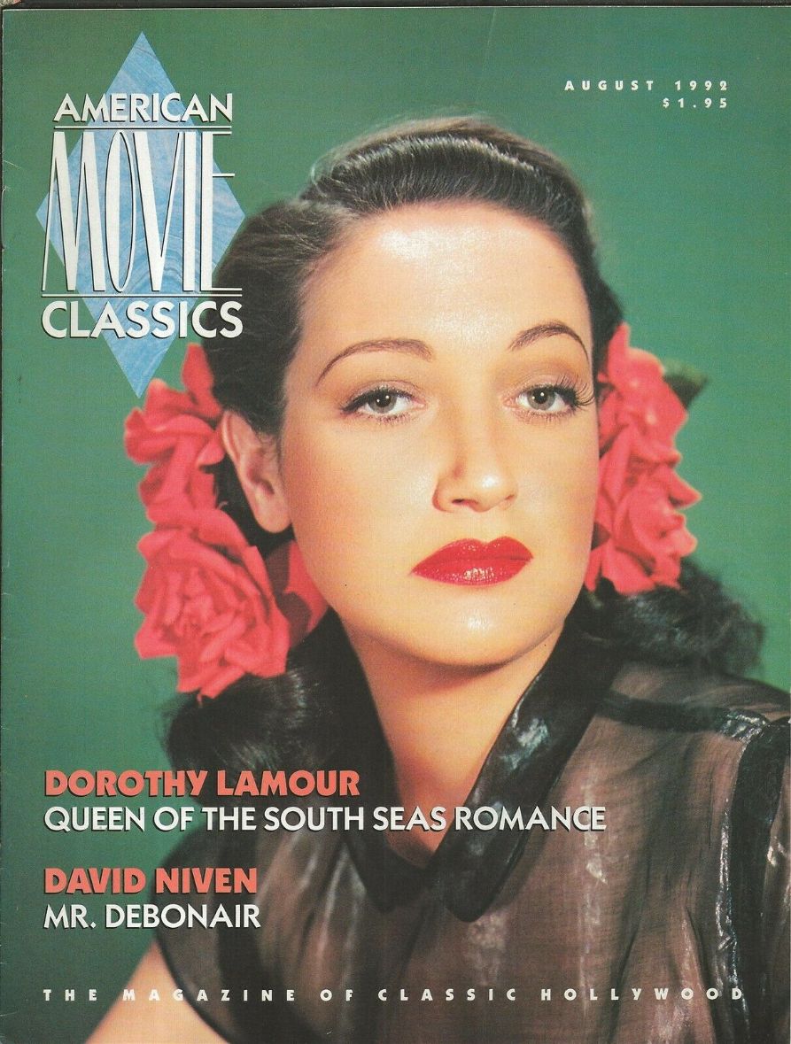 AMERICAN MOVIE CLASSICS magazine side cover Issue 51 August 1992