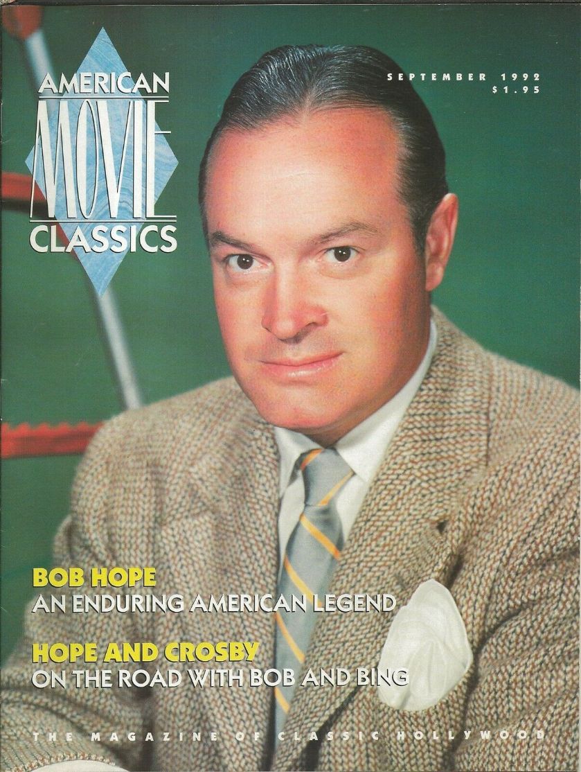 AMERICAN MOVIE CLASSICS magazine side cover Issue 52 September 1992