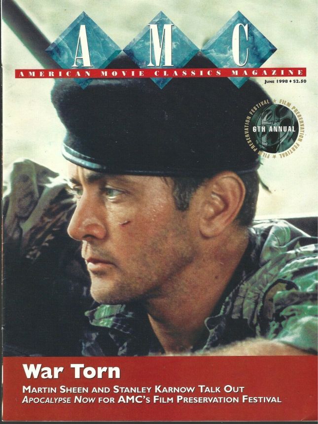 AMERICAN MOVIE CLASSICS magazine side cover Issue 121 June 1998