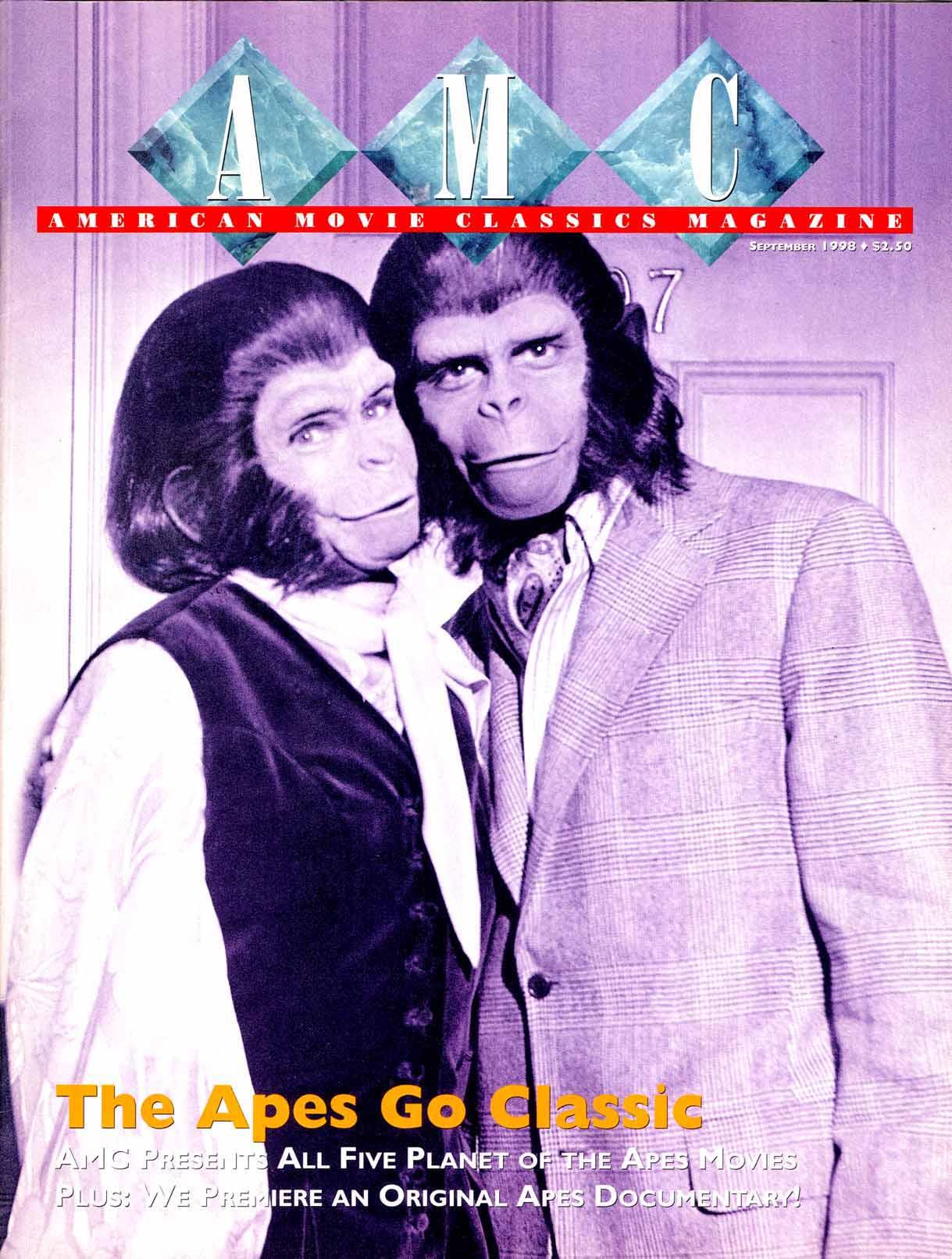 AMERICAN MOVIE CLASSICS magazine side cover Issue 124 September 1998