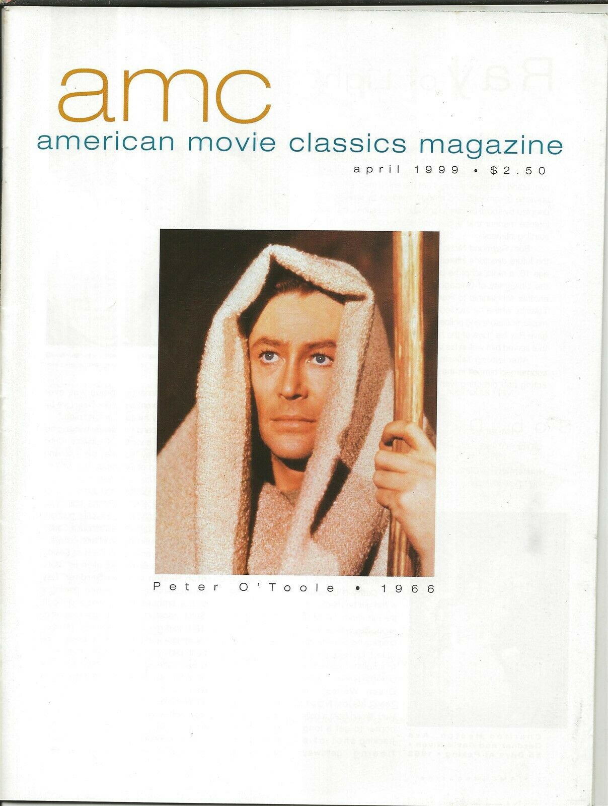 AMERICAN MOVIE CLASSICS magazine side cover Issue 131 April 1999