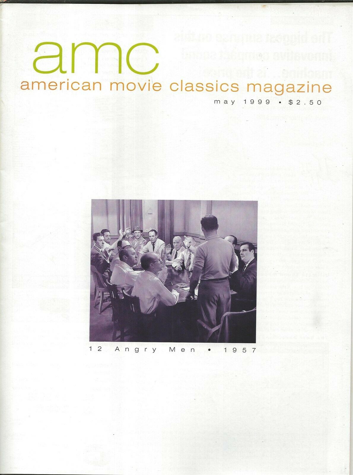 AMERICAN MOVIE CLASSICS magazine side cover Issue 132 May 1999
