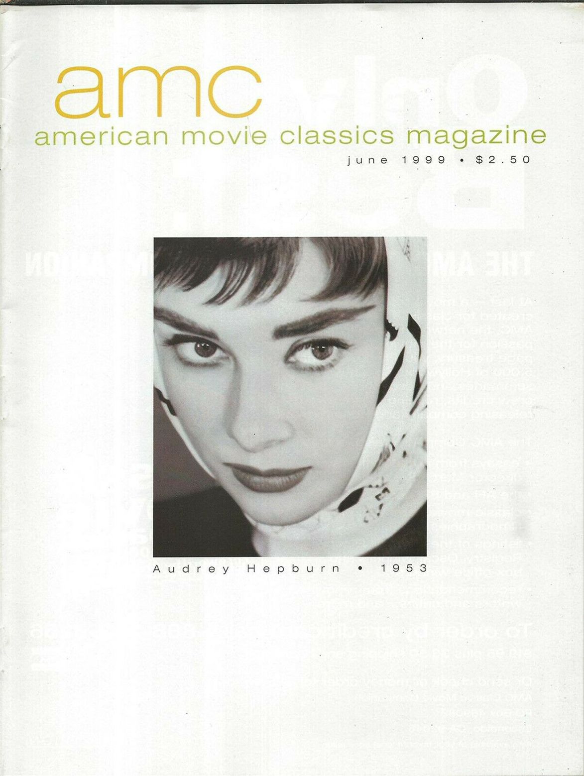 AMERICAN MOVIE CLASSICS magazine side cover Issue 133 June 1999