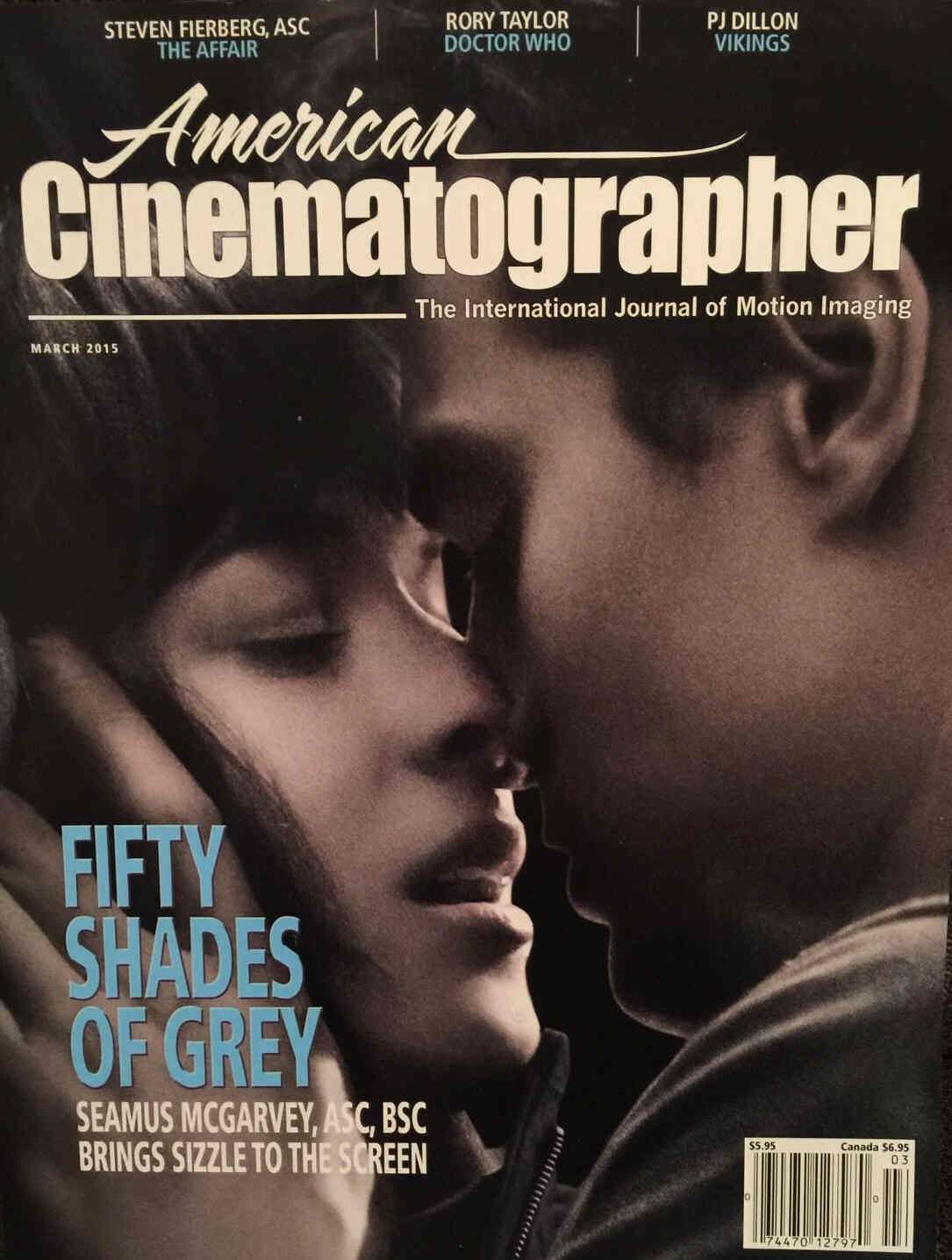 AMERICAN CINEMATOGRAPHER magazine side cover March 2015