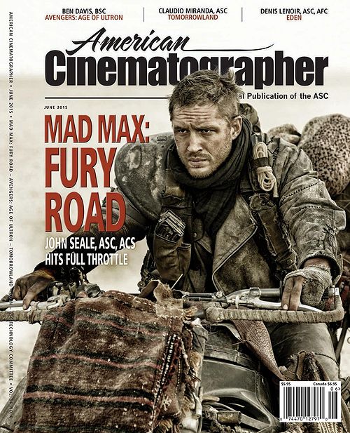 AMERICAN CINEMATOGRAPHER magazine side cover June 2015