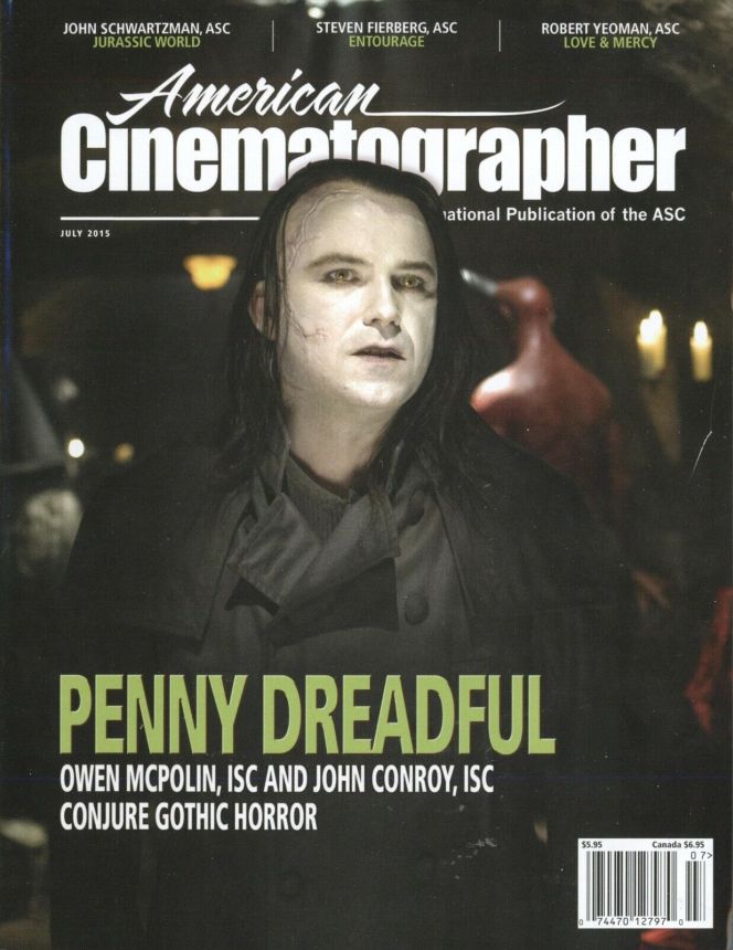 AMERICAN CINEMATOGRAPHER magazine side cover July 2015