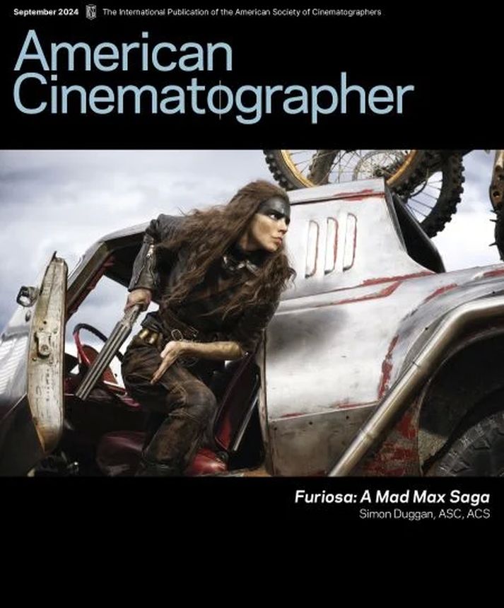 AMERICAN CINEMATOGRAPHER magazine side cover  September 2024