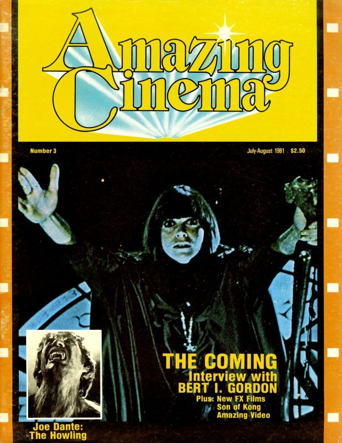 AMAZING CINEMA magazine side cover Issue 3 July/August 1981