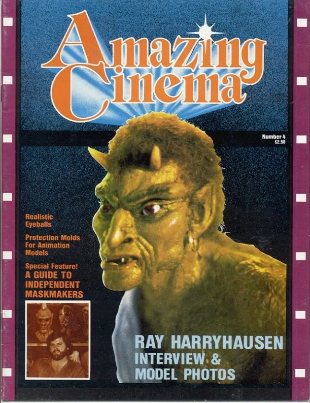 AMAZING CINEMA magazine side cover Issue 4 September 1981