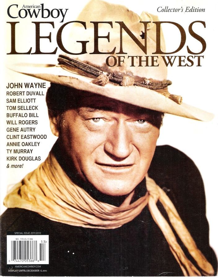 AMERICAN COWBOY LEGENDS magazine side cover Issue 53 December 2011