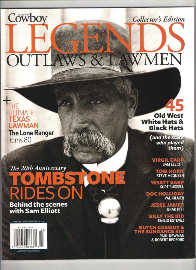 AMERICAN COWBOY LEGENDS magazine side cover Issue 32 August 2013