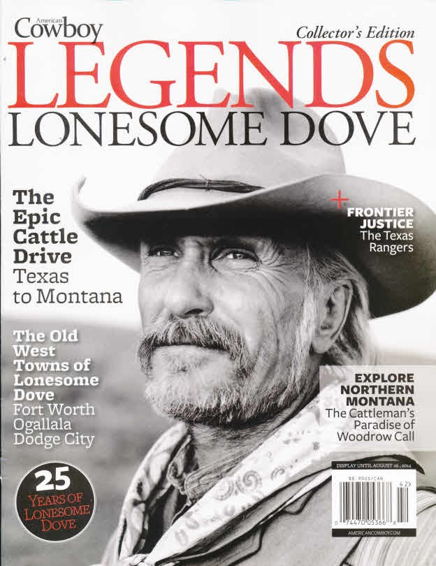 AMERICAN COWBOY LEGENDS magazine side cover Issue 42 August 2014