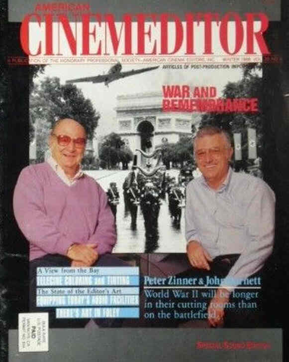 AMERICAN CINEMEDITOR magazine side cover Winter 1988